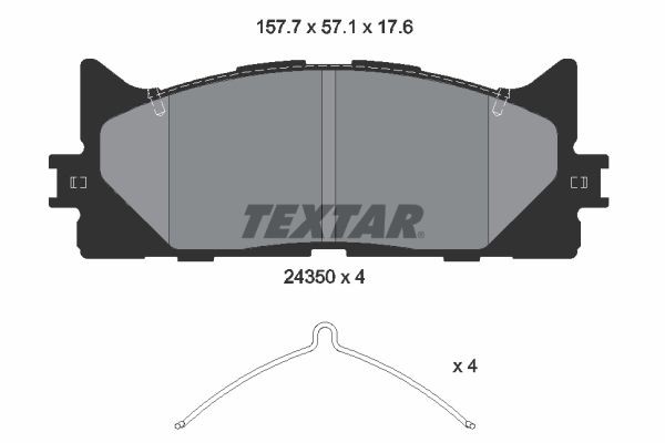 TEXTAR 2435001 Brake pad set DAIHATSU experience and price