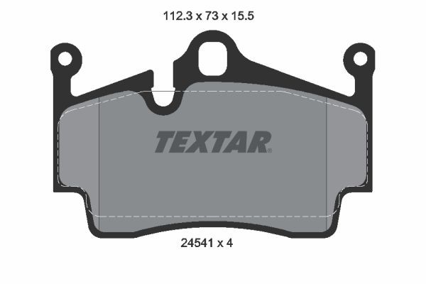 PORSCHE BOXSTER 2006 replacement parts: Brake pad set TEXTAR 2454101 at a discount — buy now!