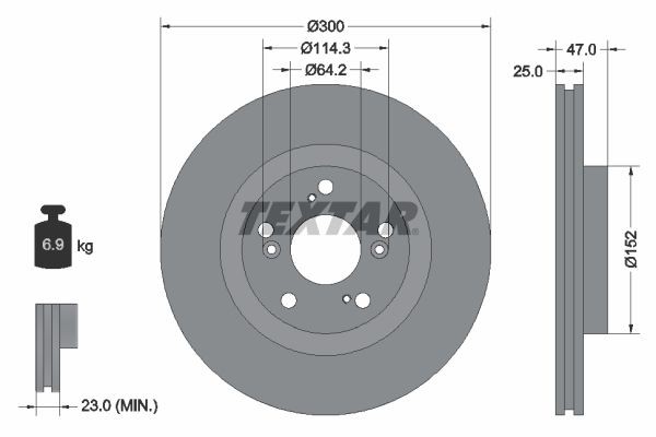 Acura Brake rotors kit 92125000 original