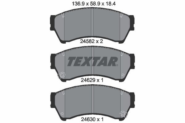 24582 TEXTAR 2458202 Brake pad set GSYD-33-28Z 9C