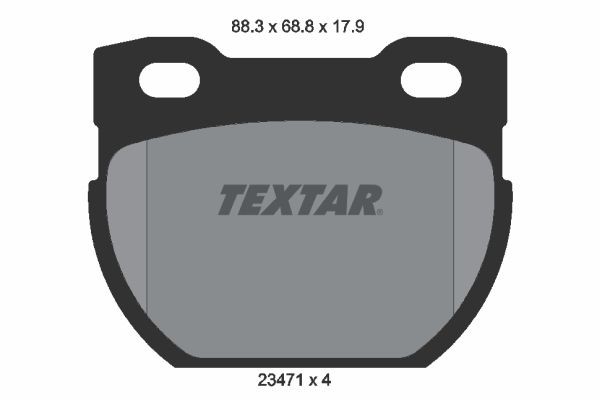 23471 TEXTAR 2347103 Brake pad set SFP000130