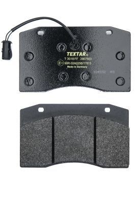 29074 TEXTAR with integrated wear warning contact Height: 106mm, Width: 179,8mm, Thickness: 20mm Brake pads 2907503 buy
