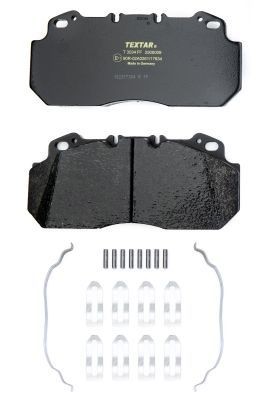 TEXTAR 29090 prepared for wear indicator, with accessories Brake pad set Height: 114,4mm, Width: 249,6mm, Thickness: 28,2mm 2909009 cheap