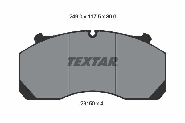 TEXTAR Brake pad kit 2915001