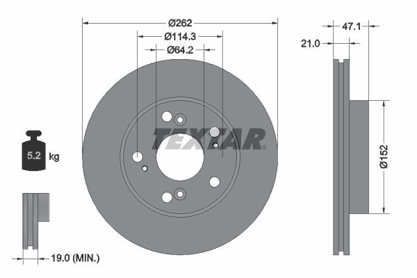 Acura Brake disc set 92175803 original