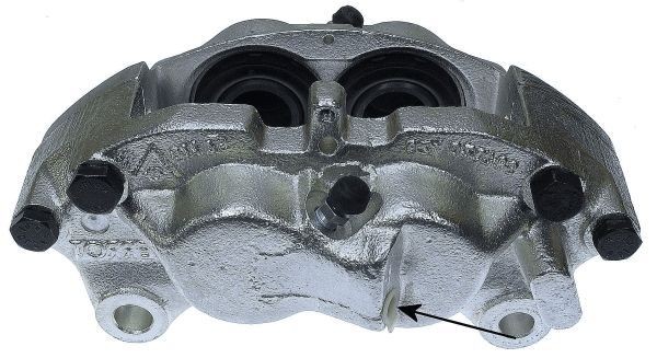 TEXTAR 38055200 Brake caliper grey, Cast Iron, without holder, without brake pads