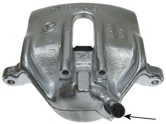 TEXTAR 38068300 Brake caliper grey, Cast Iron, without holder