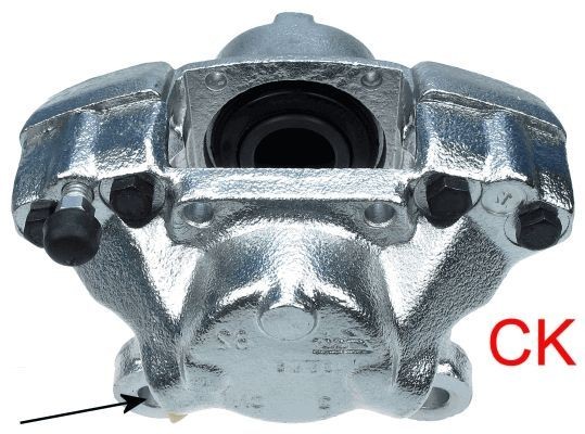 38042600 TEXTAR Brake calipers VOLVO grey, Cast Iron, without holder