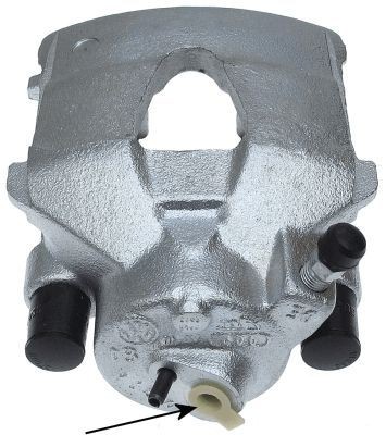 Brake calipers TEXTAR grey, Cast Iron, without holder - 38067500