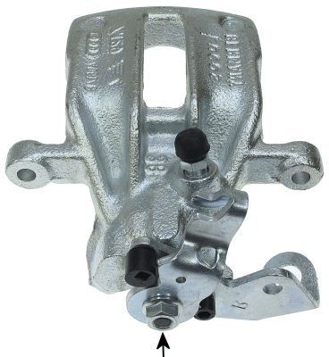38043500 TEXTAR Brake calipers AUDI grey, Cast Iron, without holder