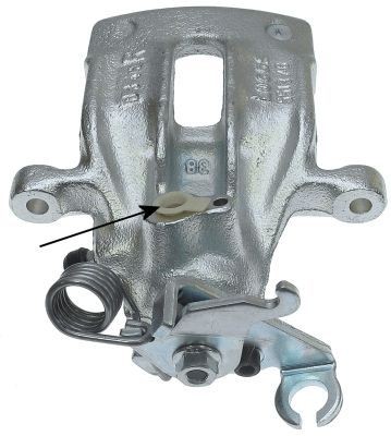 38048800 TEXTAR Brake calipers VOLVO grey, Cast Iron, without holder