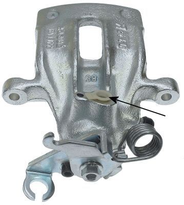38048700 TEXTAR Brake calipers VOLVO grey, Cast Iron, without holder
