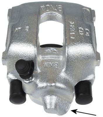 38050000 TEXTAR Brake calipers BMW grey, Cast Iron, without holder