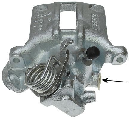 TEXTAR 38054500 Brake caliper grey, Cast Iron, without holder