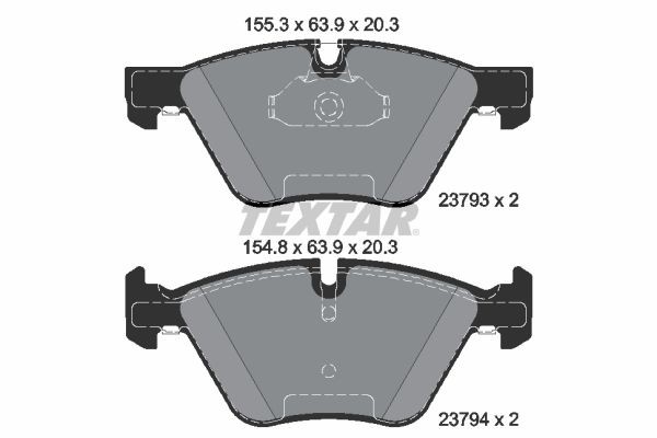 Great value for money - TEXTAR Brake pad set 2379381