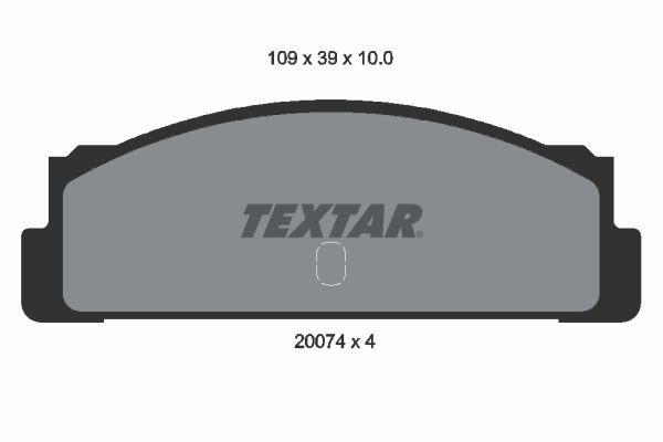 Originali TEXTAR 20074 Pastiglie 2007404 per FIAT 125