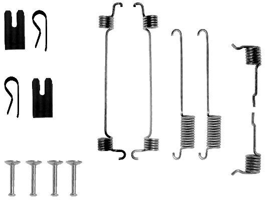 Great value for money - TEXTAR Accessory Kit, brake shoes 97014000