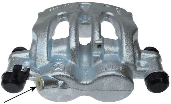 38163100 TEXTAR Brake calipers JEEP grey, Cast Iron, without holder