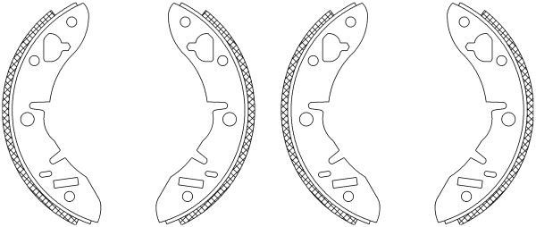 83101 0057 1 4 TEXTAR Shoe Kit with accessories, with wheel brake cylinder, without handbrake lever Brake Set, drum brakes 83005700 buy