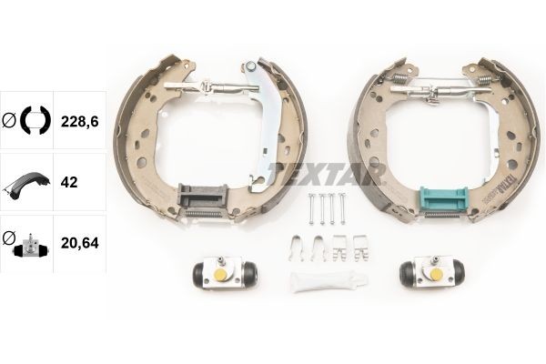 TEXTAR Brake Set, drum brakes 84064900 for FORD FOCUS