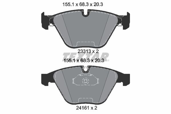 BMW 5 Series Disk brake pads 7689224 TEXTAR 2331303 online buy