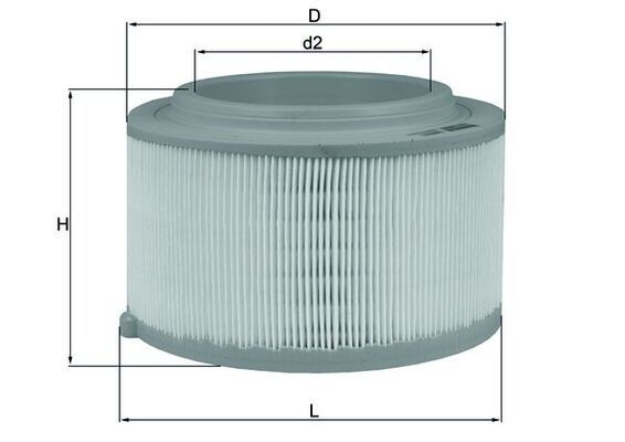 KNECHT LX 3458 Air filter 138,0, 138mm, 222,0mm, 228,0mm, Filter Insert