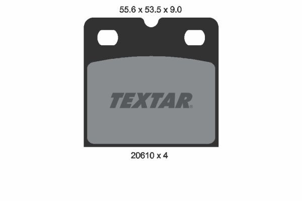 2061005 TEXTAR Parking brake shoes JEEP