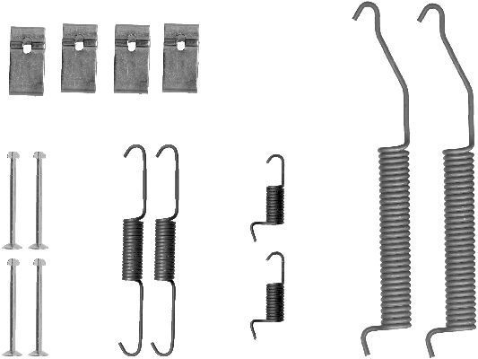 Great value for money - TEXTAR Accessory Kit, brake shoes 97016300