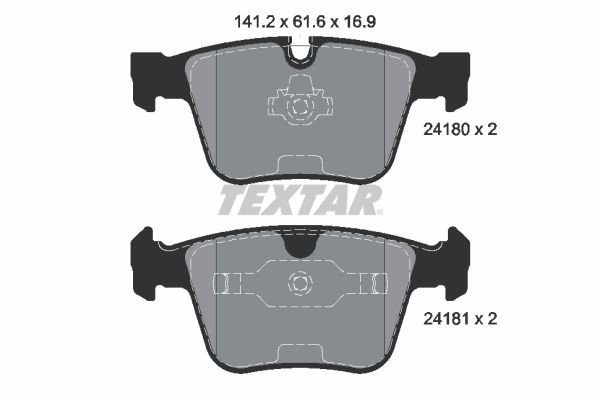 24180 TEXTAR 2418001 Brake pad fitting kit W221 S 65 AMG 630 hp Petrol 2011 price