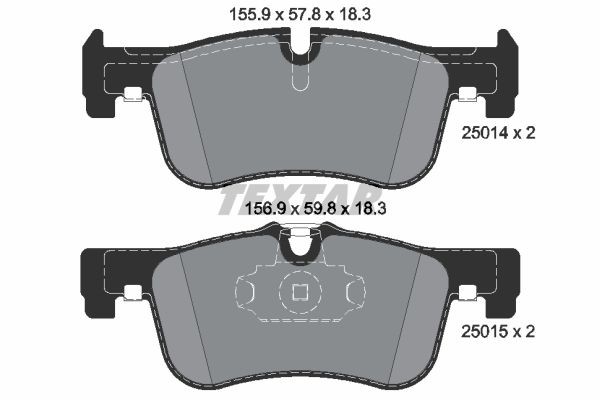 TEXTAR 25014 183 0 5 Disc pads prepared for wear indicator