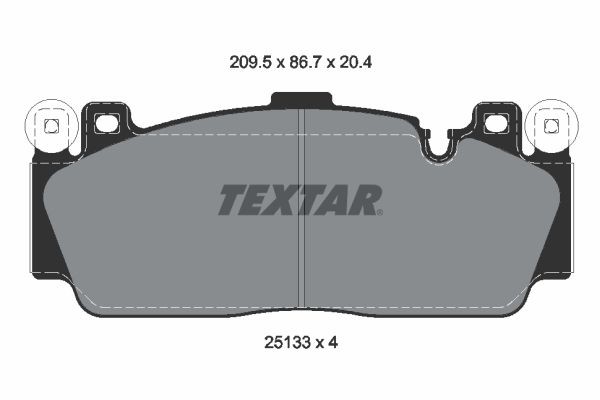 Great value for money - TEXTAR Brake pad set 2513301