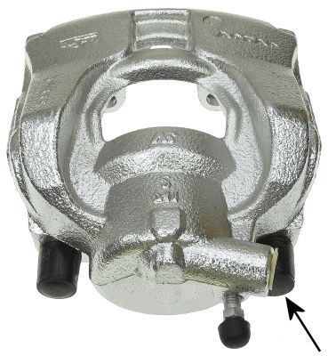 TEXTAR 38185500 Brake caliper grey, Cast Iron, without holder