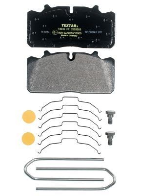 TEXTAR 2928503 Brake pad set IVECO experience and price