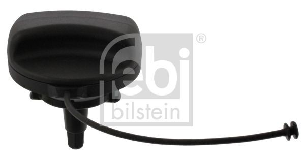 FEBI BILSTEIN 45550 Fuel cap not lockable, Plastic, black, with support strap