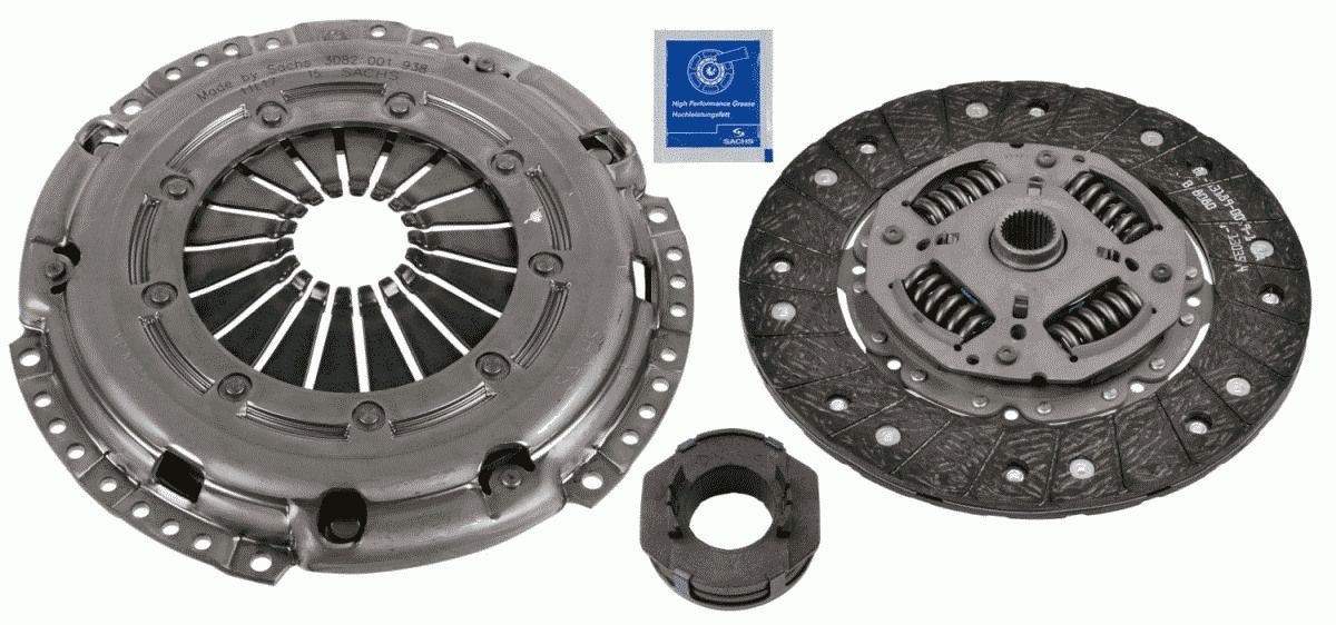 SACHS for engines without dual-mass flywheel, 228mm Ø: 228mm Clutch replacement kit 3000 950 956 buy