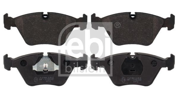 FEBI BILSTEIN 116083 Brake pad set Front Axle, prepared for wear indicator, with piston clip