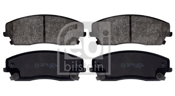 116108 FEBI BILSTEIN Brake pad set CHRYSLER Front Axle, with acoustic wear warning