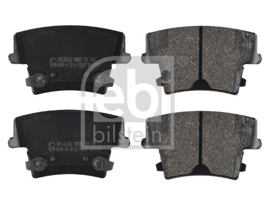 116109 Set of brake pads 116109 FEBI BILSTEIN Rear Axle, with acoustic wear warning