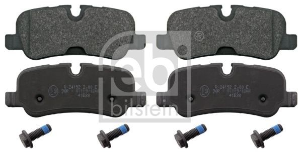 24192 FEBI BILSTEIN Rear Axle, prepared for wear indicator, with screw set Width: 46,4mm, Thickness 1: 17,4mm Brake pads 116118 buy