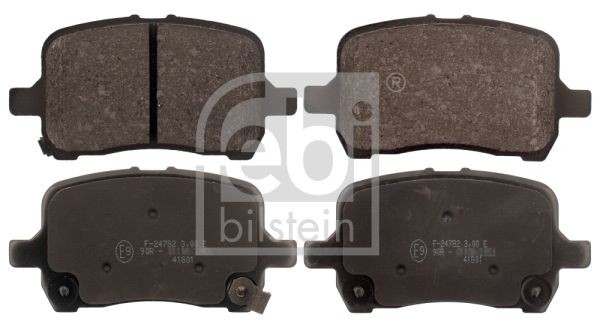 FEBI BILSTEIN 116146 Brake pad set Front Axle, with acoustic wear warning