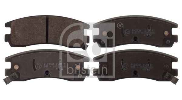 D698-7387 FEBI BILSTEIN Rear Axle, with acoustic wear warning Width: 41mm, Thickness 1: 14,6mm Brake pads 116154 buy