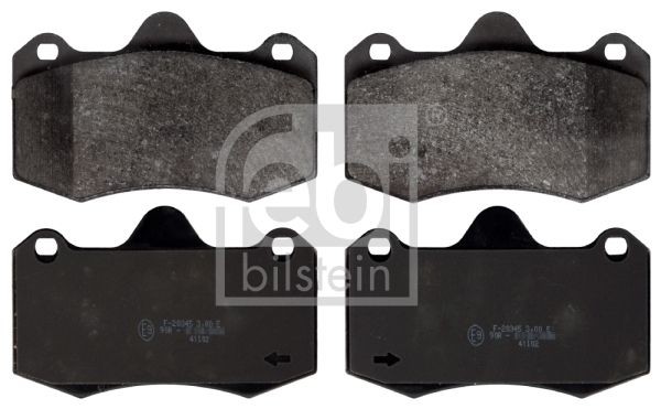 D1598-8812 FEBI BILSTEIN Front Axle, excl. wear warning contact Width: 81,5mm, Thickness 1: 17mm Brake pads 116207 buy