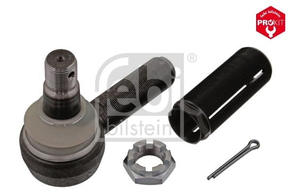 44521 FEBI BILSTEIN Tie rod end IVECO Cone Size 30 mm, M24 x 1,5 mm, Rear Axle Left, Front Axle Left, Front Axle Right, Rear Axle Right, Rear Axle both sides, with threaded sleeve, with Split Pin, with sleeve, with crown nut