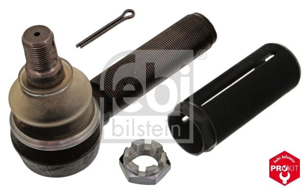 FEBI BILSTEIN Cone Size 26 mm, Front Axle, with threaded sleeve, with Split Pin, with sleeve, with crown nut Cone Size: 26mm Tie rod end 44522 buy