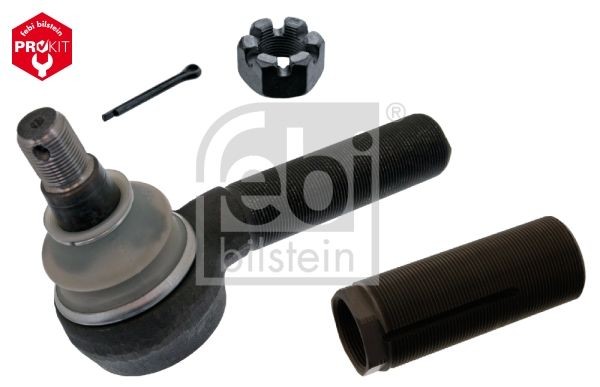 FEBI BILSTEIN Cone Size 28,6 mm, Front Axle Left, Front Axle Right, with threaded sleeve, with sleeve, with Split Pin, with crown nut Cone Size: 28,6mm Tie rod end 44525 buy