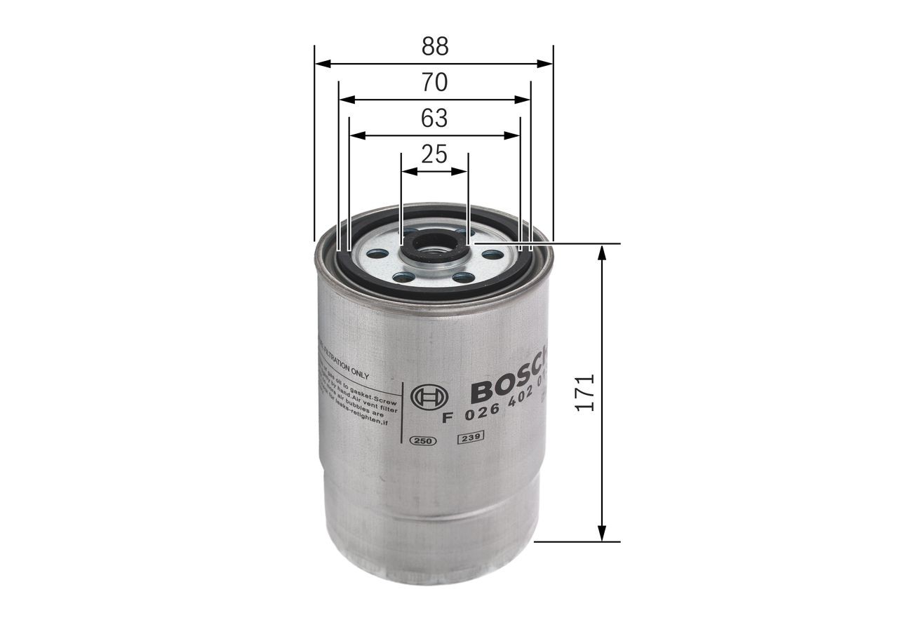 OEM-quality BOSCH F 026 402 013 Fuel filters