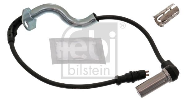 FEBI BILSTEIN 44780 ABS sensor Rear Axle Left, with grease, with sleeve, 1250 Ohm, 130, 160mm