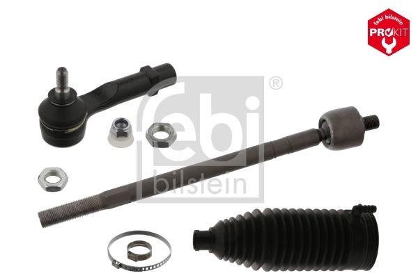 FEBI BILSTEIN 44942 Rod Assembly Front Axle Left, with nuts, with clamps, with steering bellow