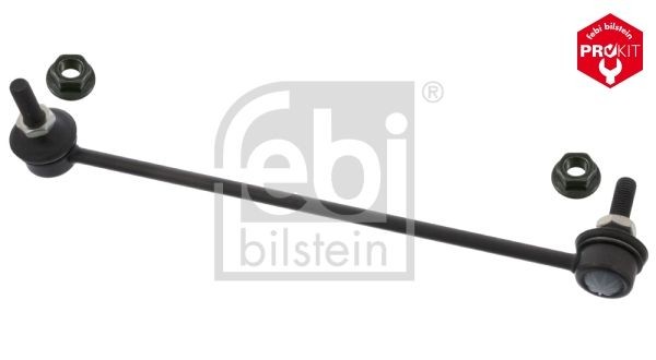 FEBI BILSTEIN 45445 Anti-roll bar link Front Axle Left, Front Axle Right, M10 x 1,5 , with self-locking nut, Steel