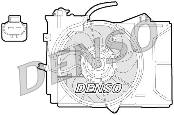 DENSO DER50001 Fan, radiator Ø: 335 mm
